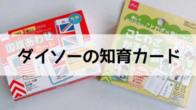 ダイソーの知育グッズが熱い 知育カードの紹介 うに子の育児メモ